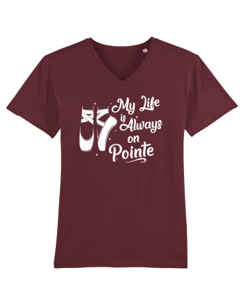 On pointe Burgundy
