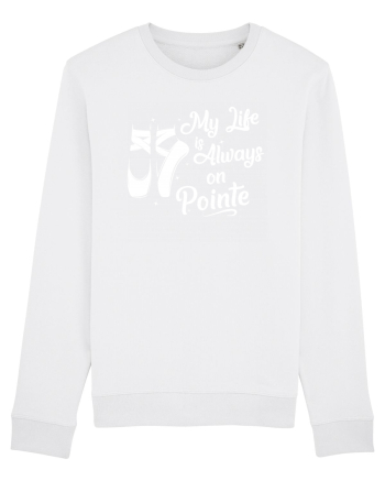 On pointe White