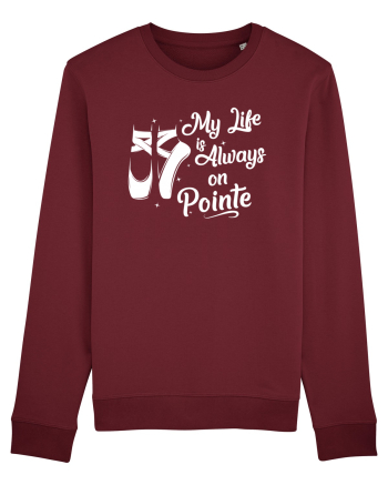 On pointe Burgundy