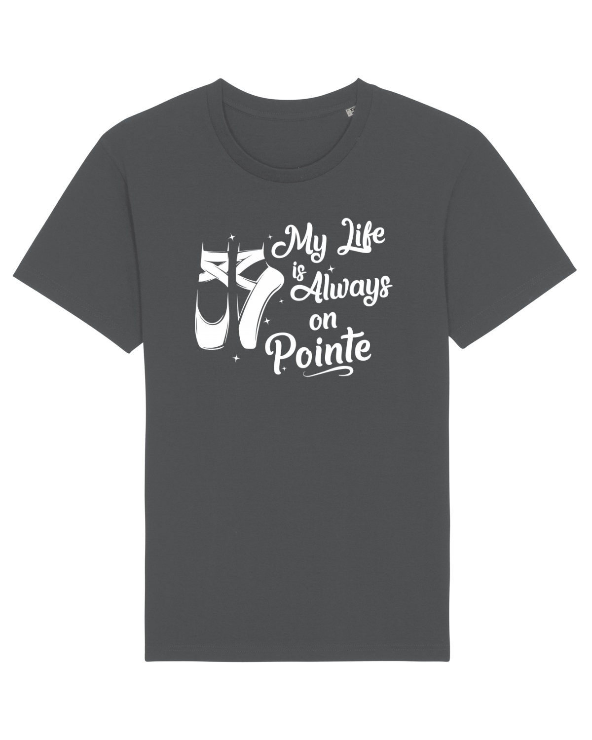 Tricou mânecă scurtă Unisex Rocker Anthracite