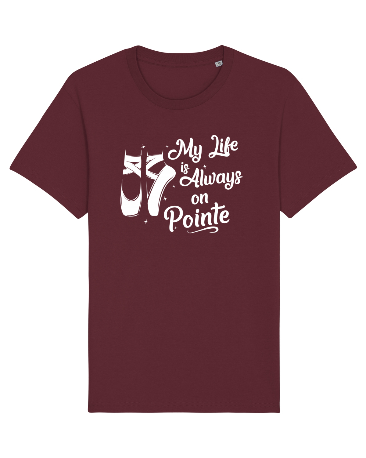 Tricou mânecă scurtă Unisex Rocker Burgundy