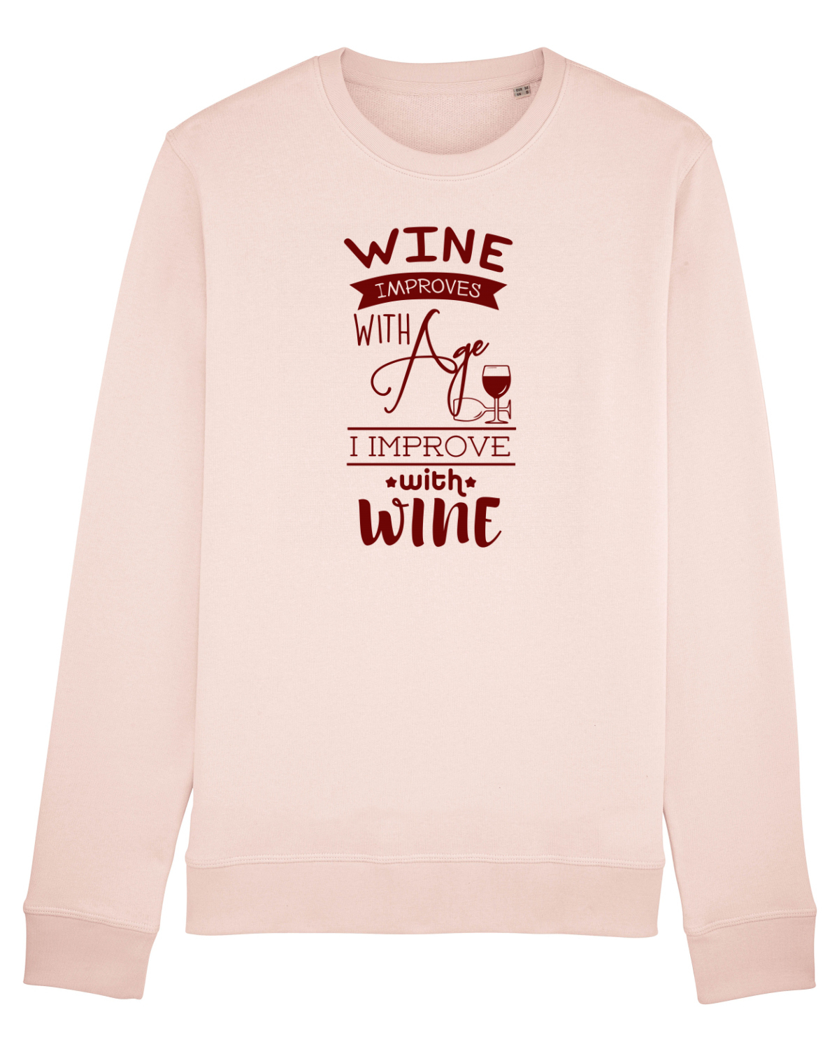 Bluză mânecă lungă Unisex Rise Candy Pink