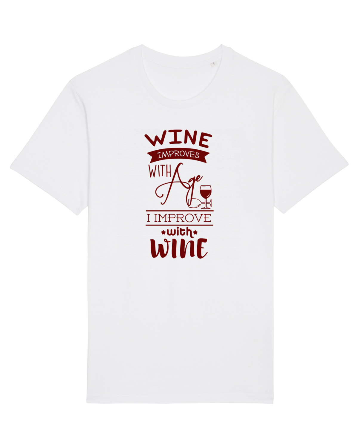 Tricou mânecă scurtă Unisex Rocker White