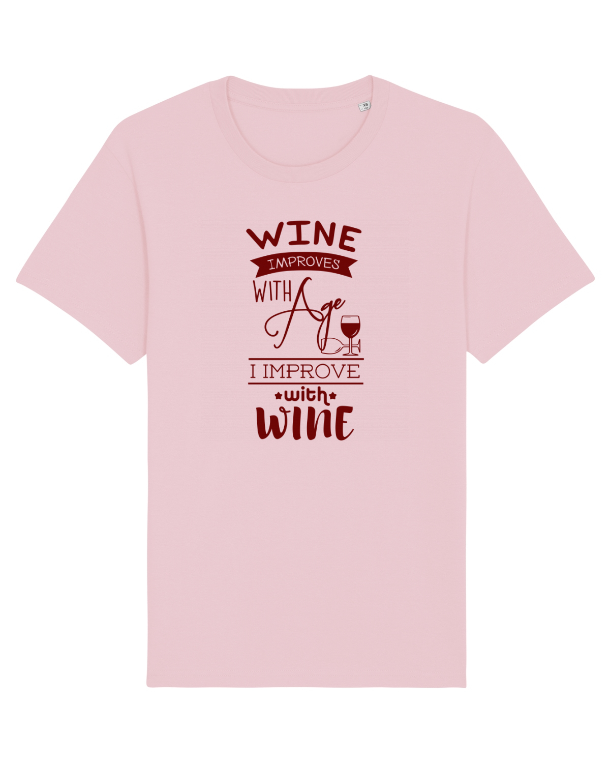 Tricou mânecă scurtă Unisex Rocker Cotton Pink