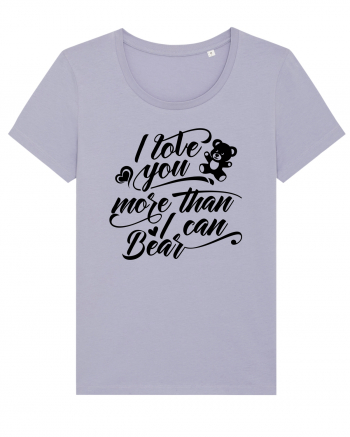 I love you more Tricou mânecă scurtă guler larg fitted Damă Expresser