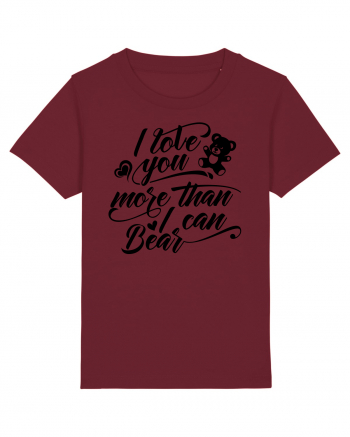 I love you more Tricou mânecă scurtă  Copii Mini Creator