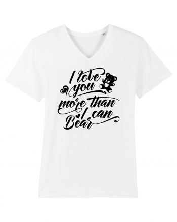 I love you more Tricou mânecă scurtă guler V Bărbat Presenter