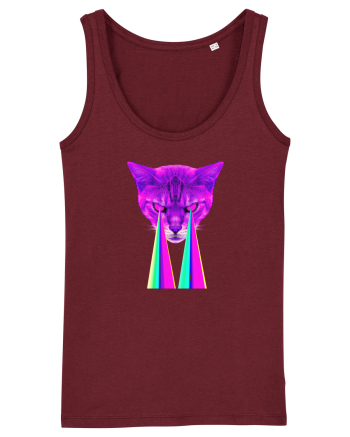 Retro Cat Burgundy