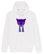 Retro Cat Hanorac cu fermoar Unisex Connector