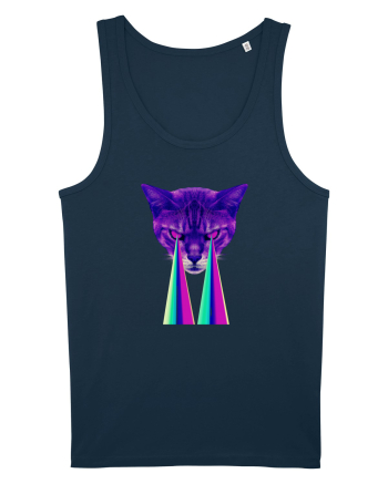 Retro Cat Navy
