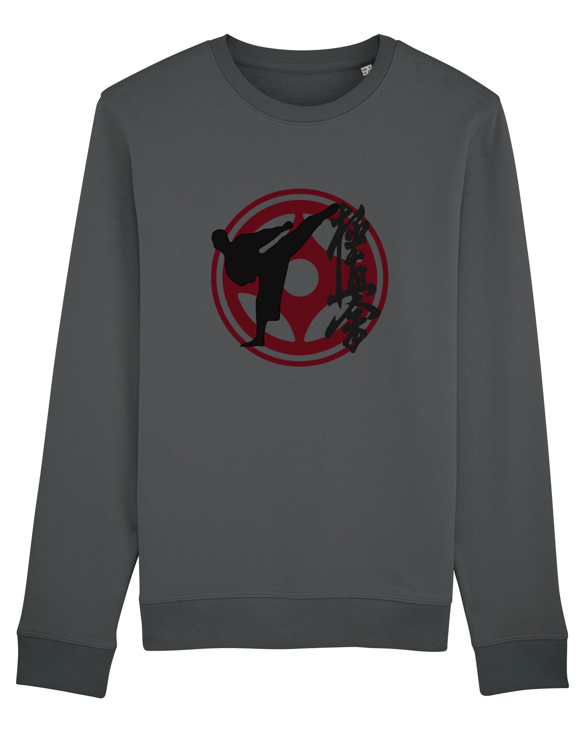 Bluză mânecă lungă Unisex Rise Anthracite