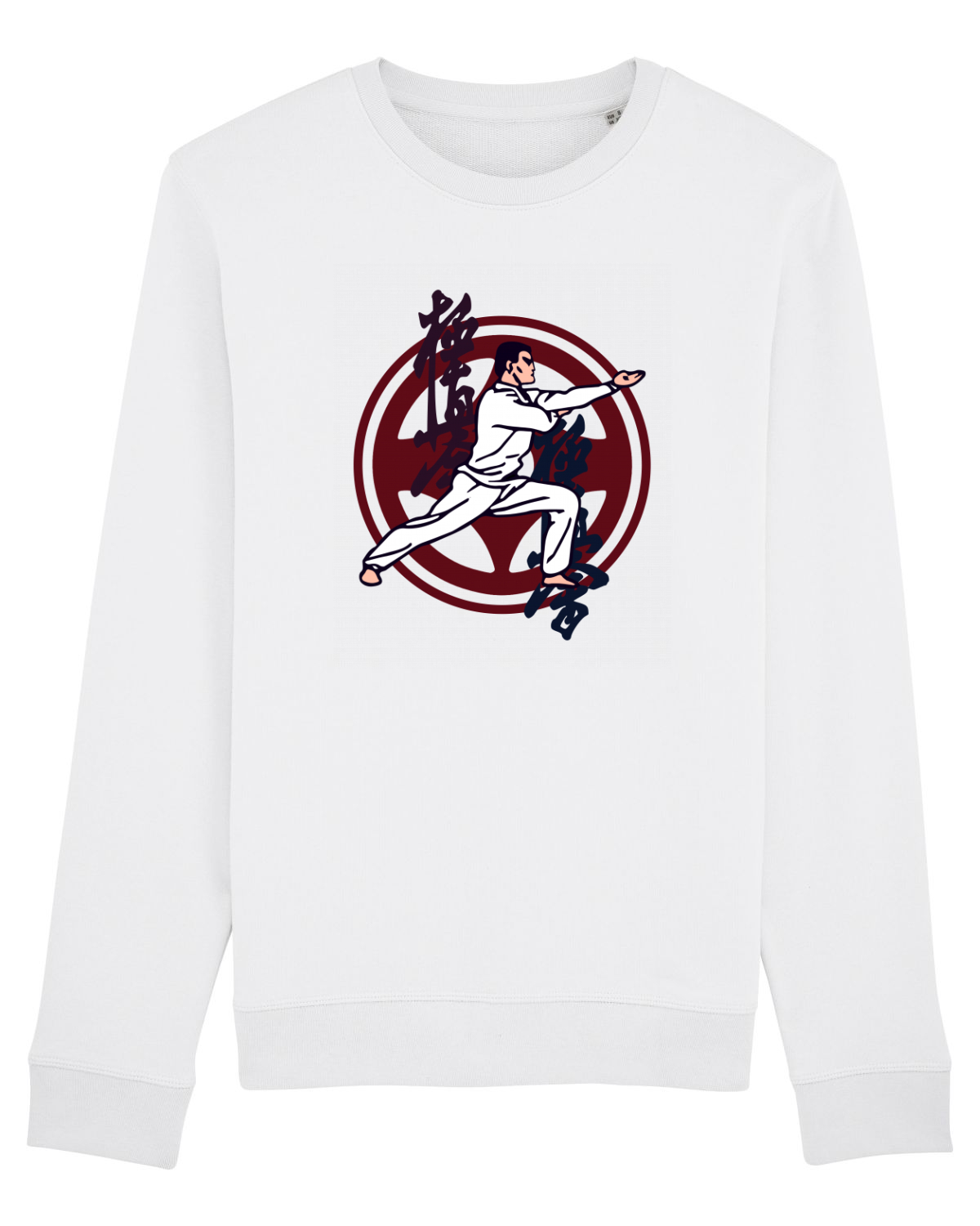 Bluză mânecă lungă Unisex Rise White