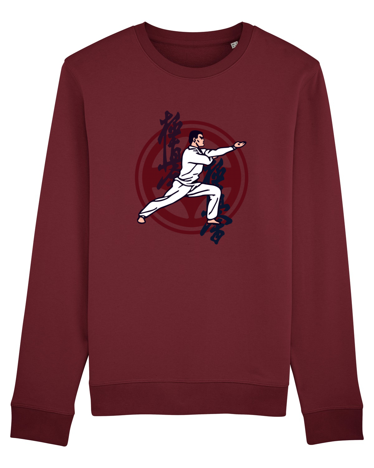 Bluză mânecă lungă Unisex Rise Burgundy