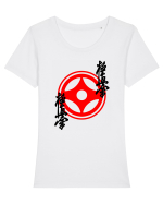 Kyokushin Karate  Tricou mânecă scurtă guler larg fitted Damă Expresser
