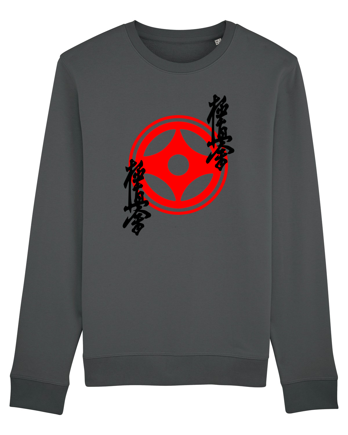Bluză mânecă lungă Unisex Rise Anthracite
