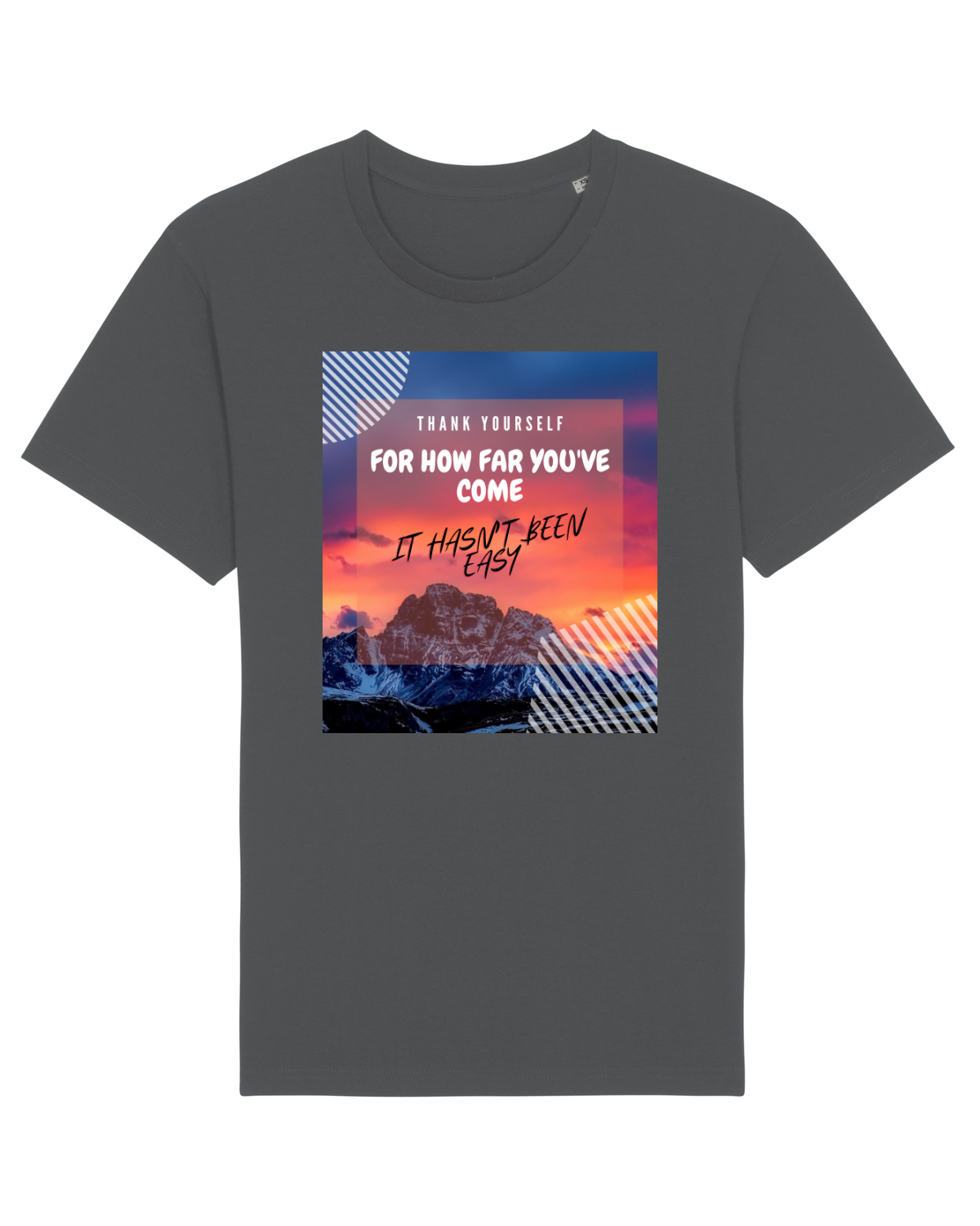 Tricou mânecă scurtă Unisex Rocker Anthracite