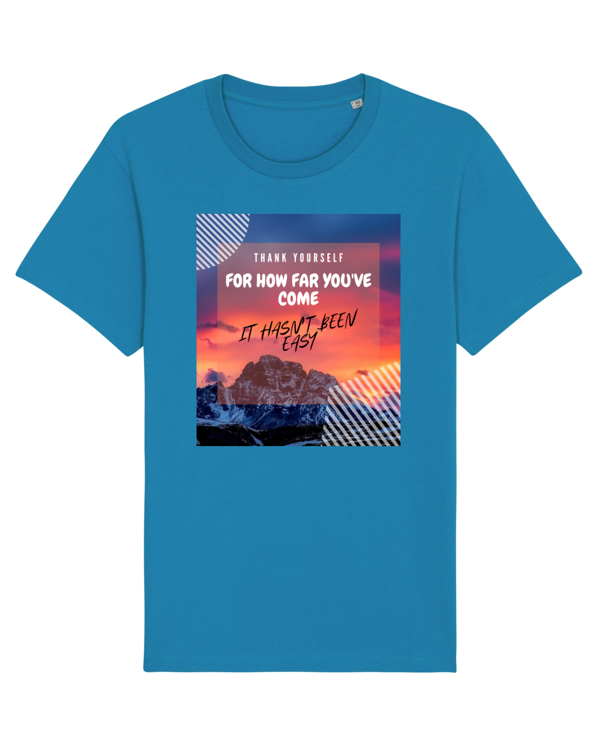 Tricou mânecă scurtă Unisex Rocker Azur