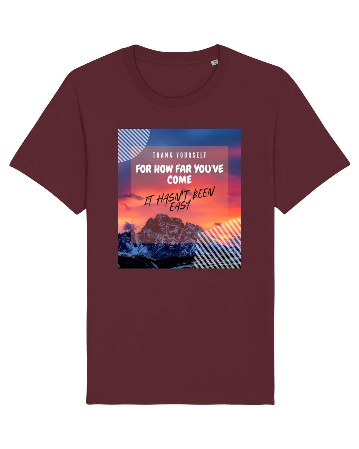 Tricou mânecă scurtă Unisex Rocker Burgundy