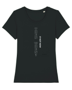 If not now then when? Tricou mânecă scurtă guler larg fitted Damă Expresser
