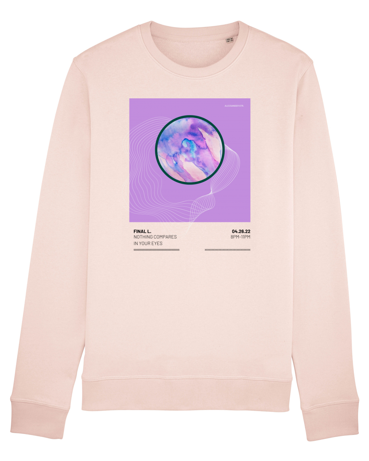 Bluză mânecă lungă Unisex Rise Candy Pink