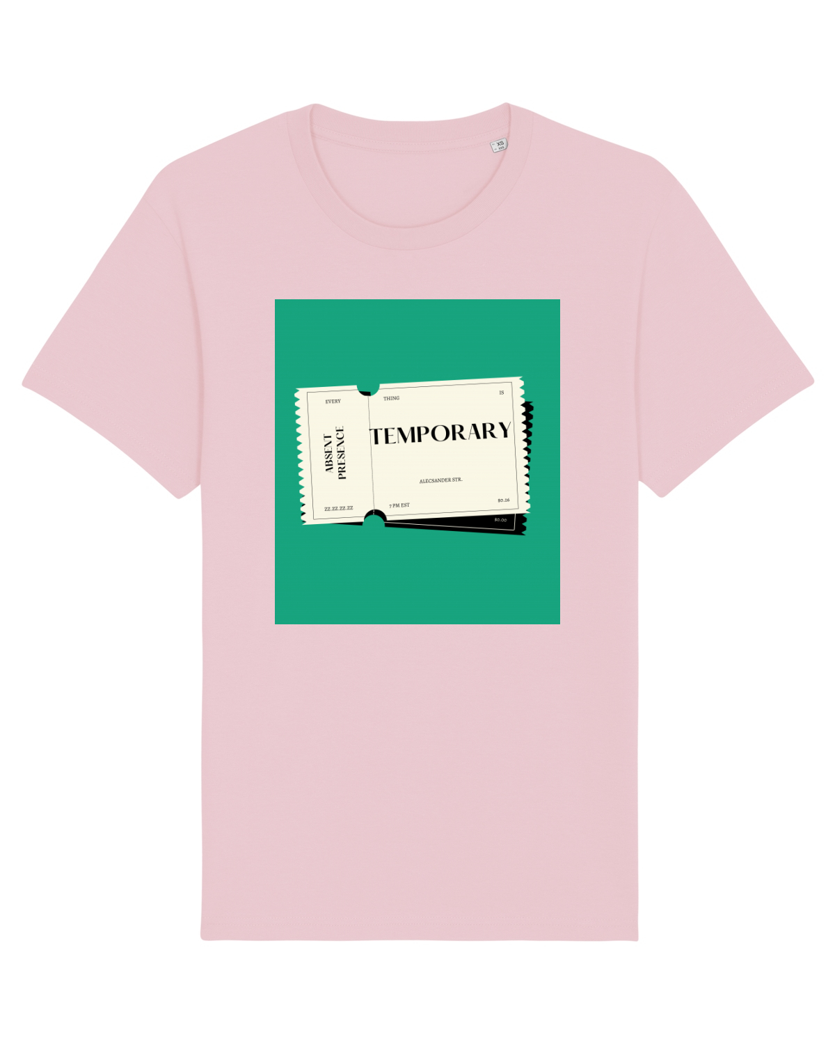Tricou mânecă scurtă Unisex Rocker Cotton Pink