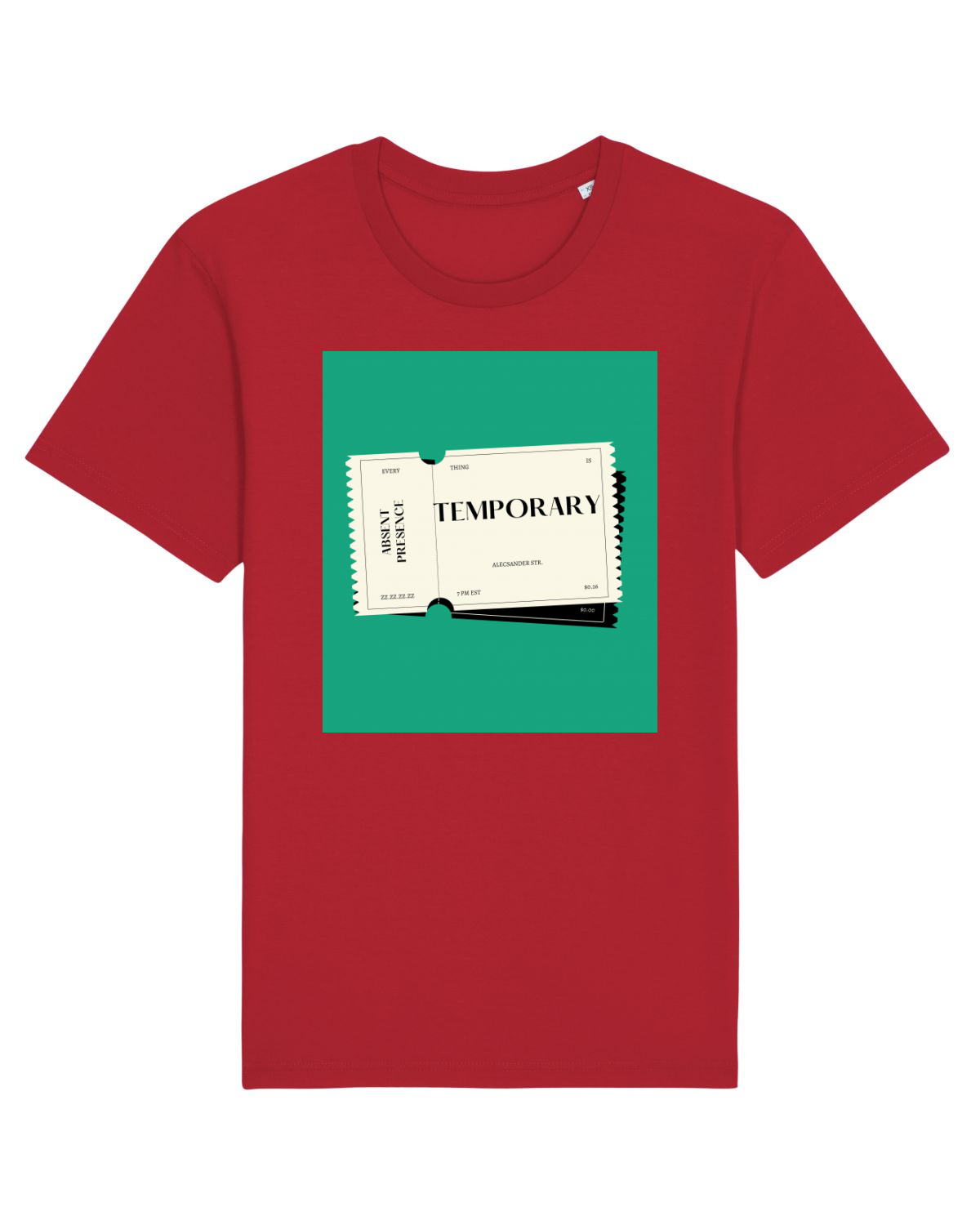 Tricou mânecă scurtă Unisex Rocker Red
