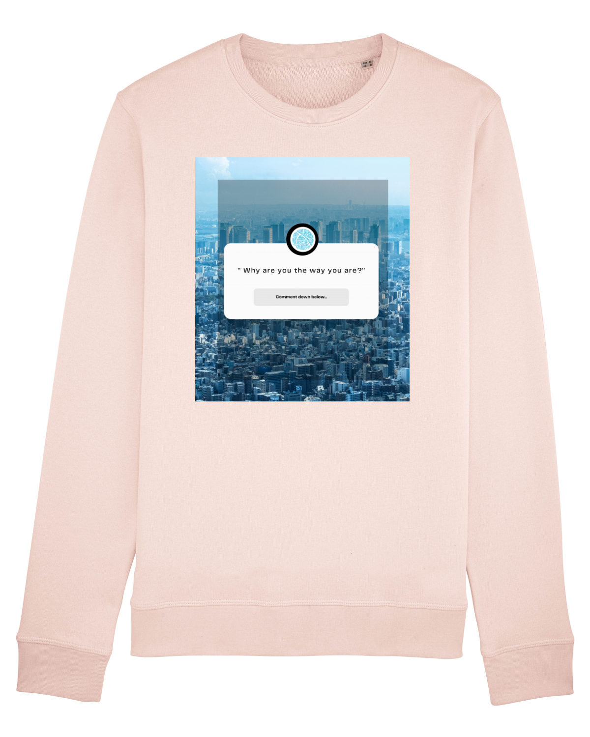Bluză mânecă lungă Unisex Rise Candy Pink