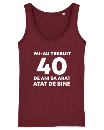 40 DE ANI Burgundy
