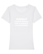 PIERDUT CHEF DE MUNCA Tricou mânecă scurtă guler larg fitted Damă Expresser