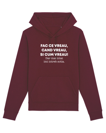 FAC CE VREAU Burgundy