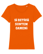 BETIVI Tricou mânecă scurtă guler larg fitted Damă Expresser