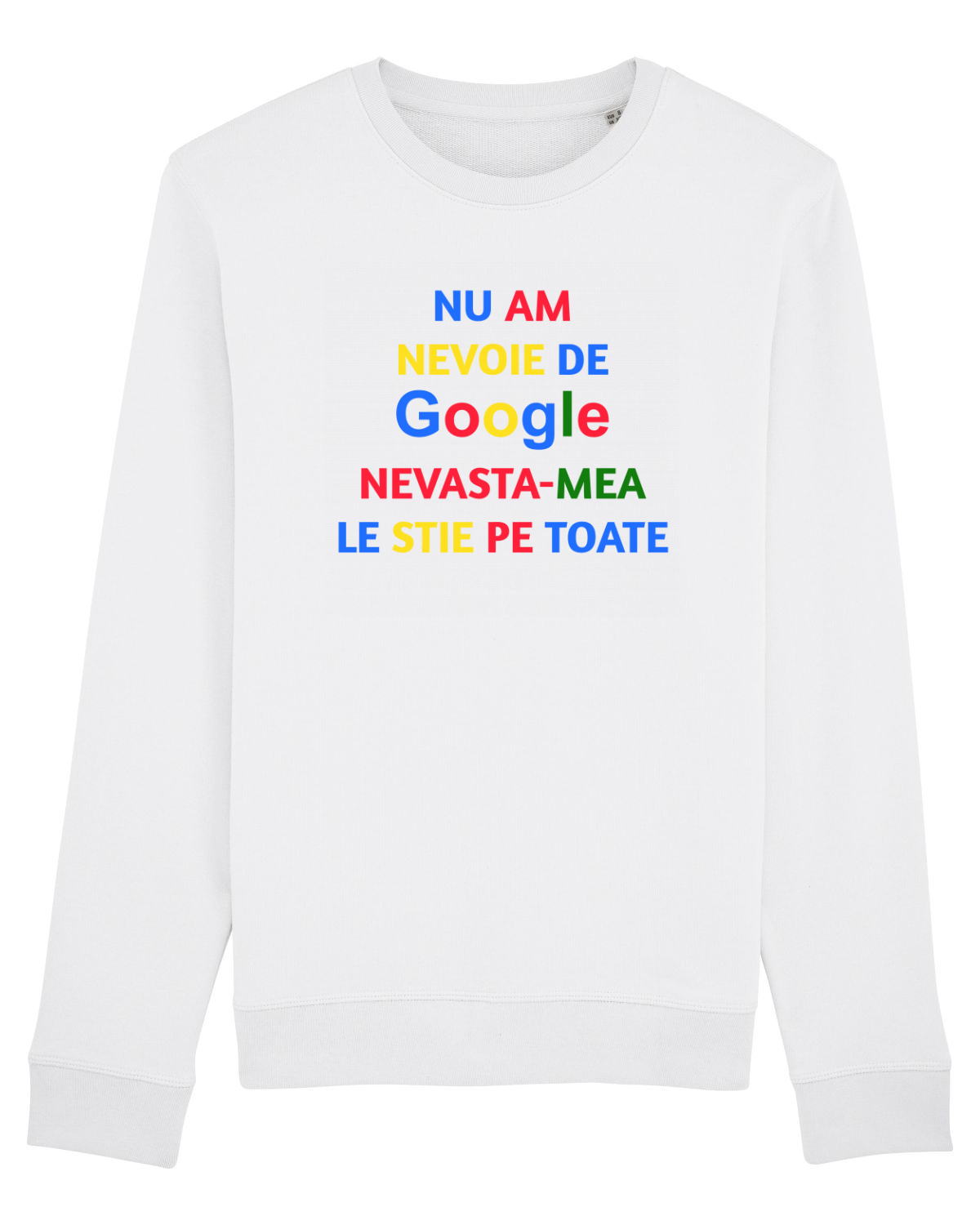 Bluză mânecă lungă Unisex Rise White
