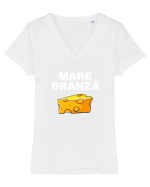 MARE BRANZA Tricou mânecă scurtă guler V Damă Evoker