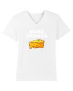 MARE BRANZA Tricou mânecă scurtă guler V Bărbat Presenter
