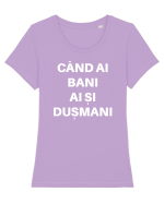 BANI SI DUSMANI Tricou mânecă scurtă guler larg fitted Damă Expresser