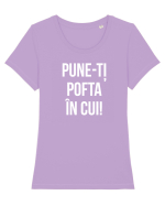 PUNE POFTA IN CUI Tricou mânecă scurtă guler larg fitted Damă Expresser