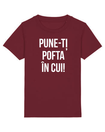 PUNE POFTA IN CUI Burgundy