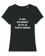 UN DEGET Tricou mânecă scurtă guler larg fitted Damă Expresser