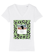 Mentally gone Tricou mânecă scurtă guler V Damă Evoker