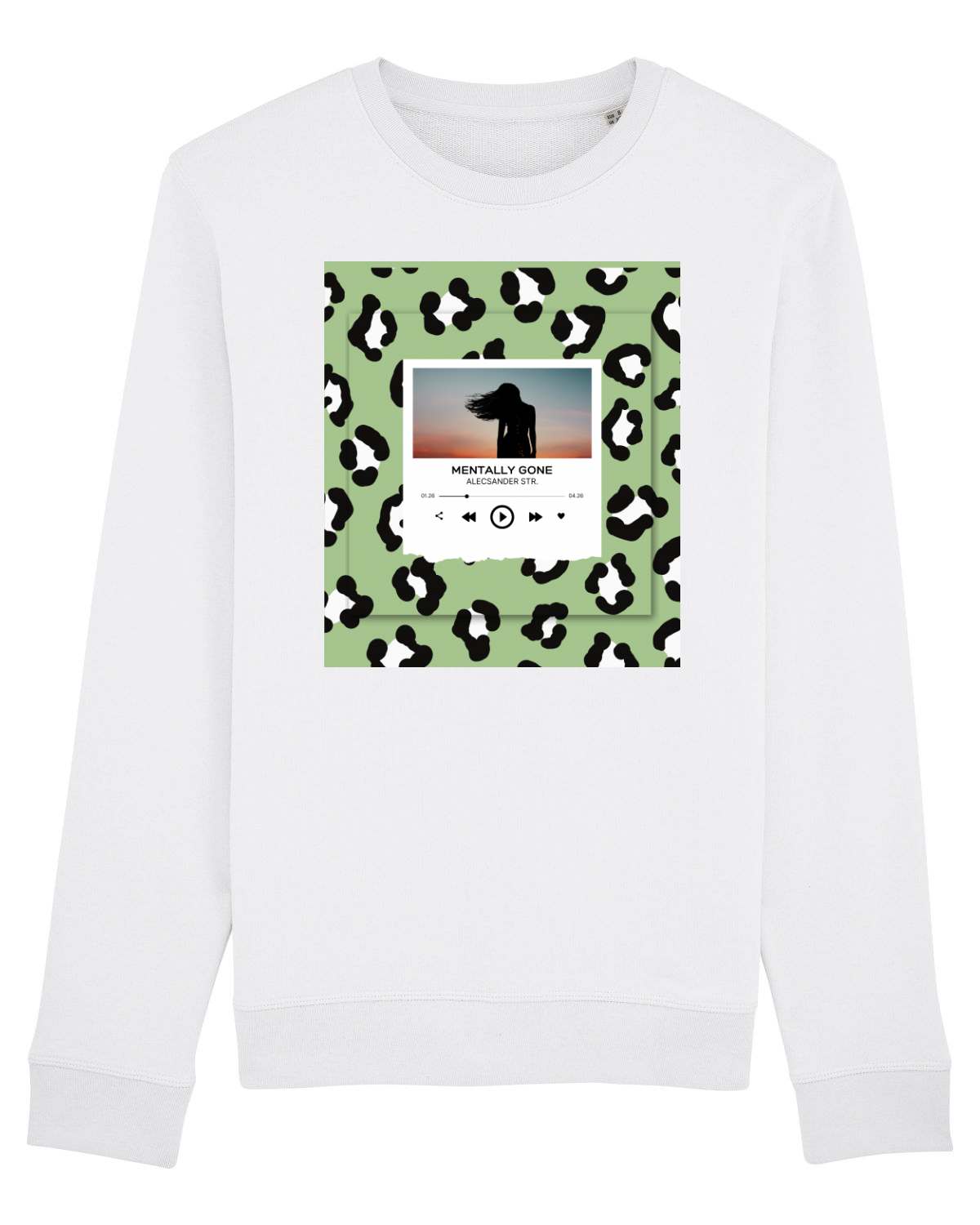 Bluză mânecă lungă Unisex Rise White