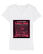 SAME Tricou mânecă scurtă guler V Damă Evoker