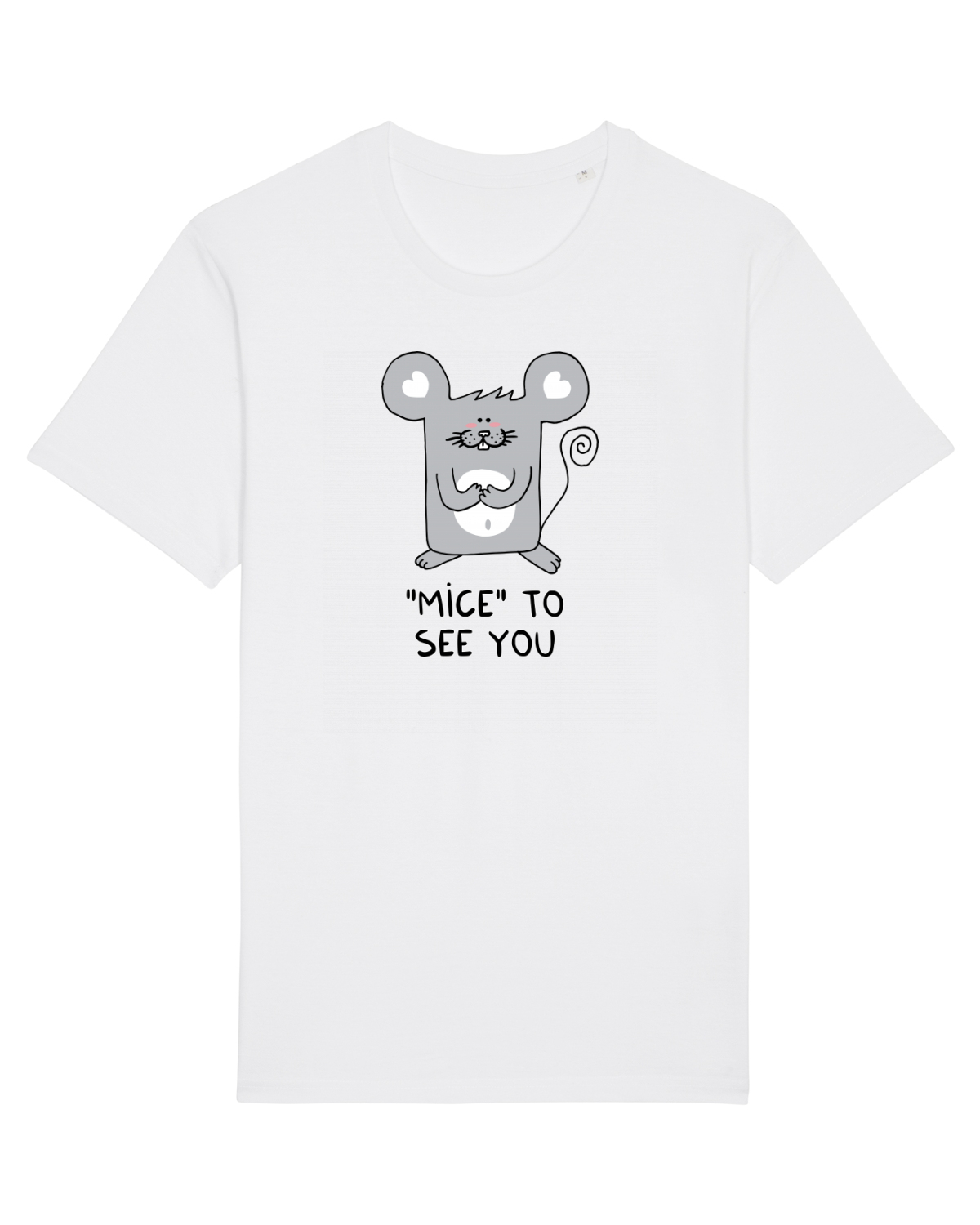 Tricou mânecă scurtă Unisex Rocker White