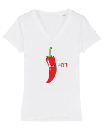 HOT Tricou mânecă scurtă guler V Damă Evoker