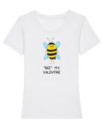 BEE my Valentine Tricou mânecă scurtă guler larg fitted Damă Expresser