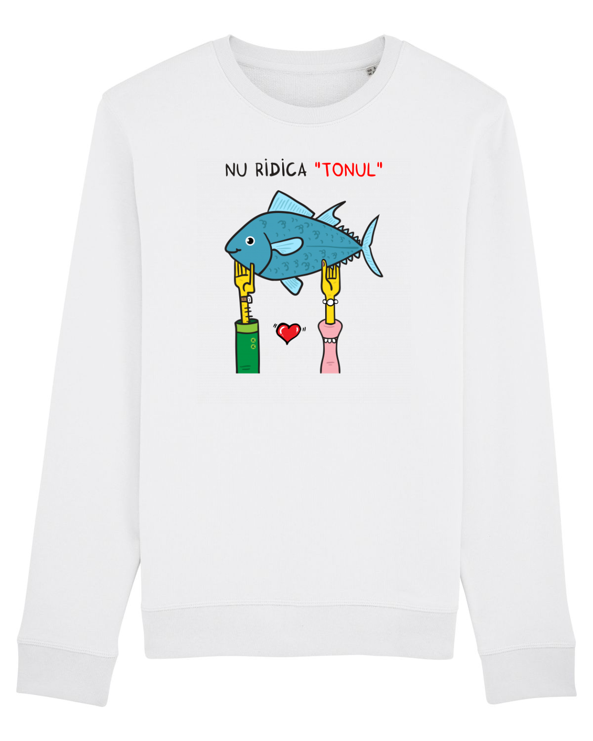 Bluză mânecă lungă Unisex Rise White