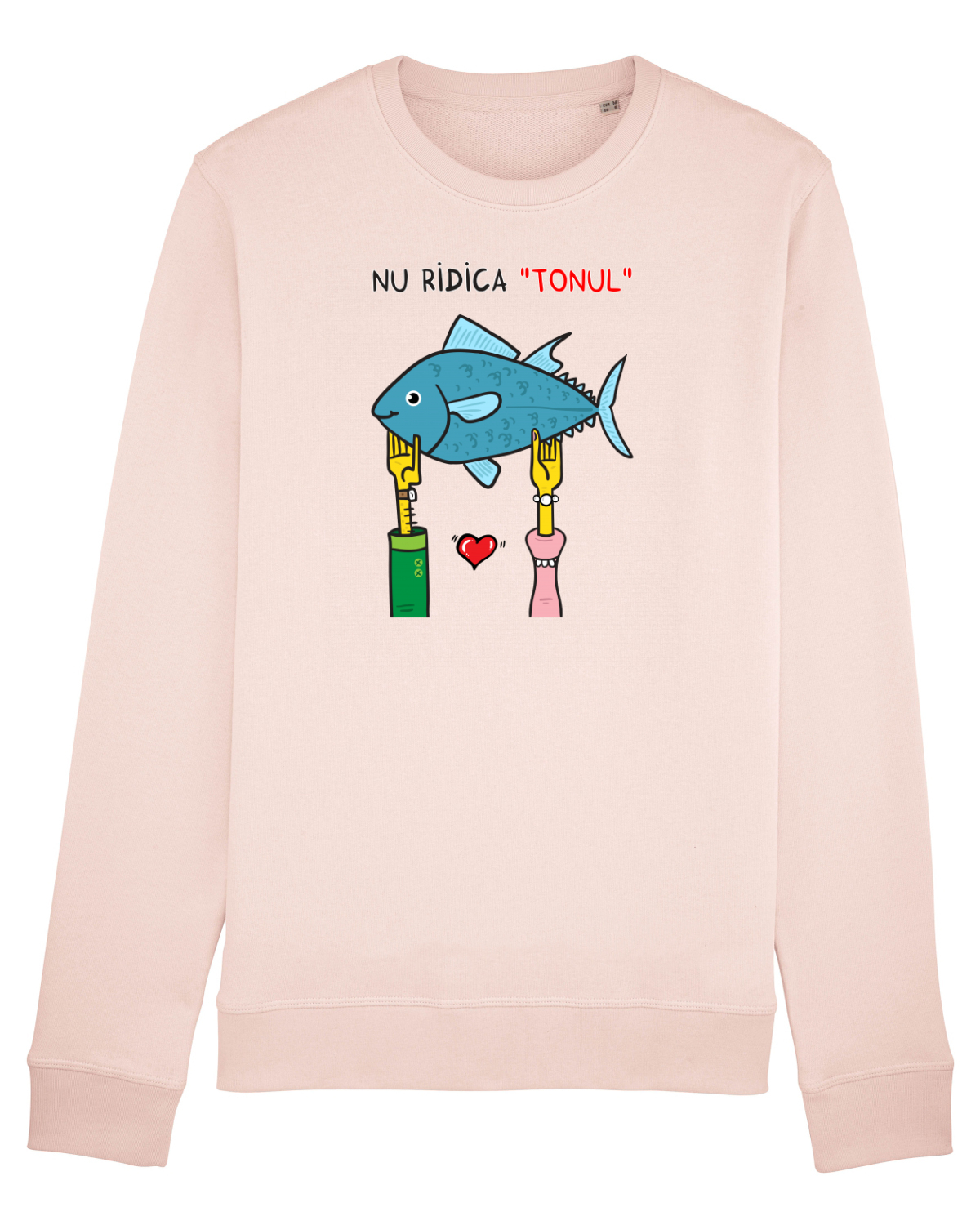 Bluză mânecă lungă Unisex Rise Candy Pink