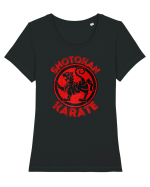 Shotokan Karate Tricou mânecă scurtă guler larg fitted Damă Expresser