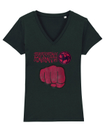 Shotokan Karate Tricou mânecă scurtă guler V Damă Evoker