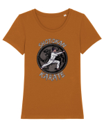 Shotokan Karate Tricou mânecă scurtă guler larg fitted Damă Expresser