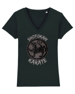 Shotokan Karate Tricou mânecă scurtă guler V Damă Evoker